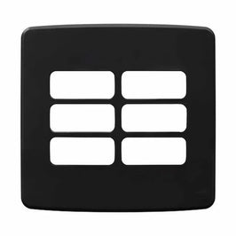 Placa 4x4 6 Postos Preto Style WEG