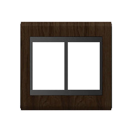 Placa 4x4 6 Postos Preto e Tabaco Concept WEG