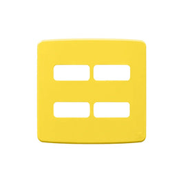 Placa 4x4 6 Postos Separados Amarelo Composé WEG