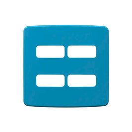Placa 4x4 6 Postos Separados Azul Composé WEG