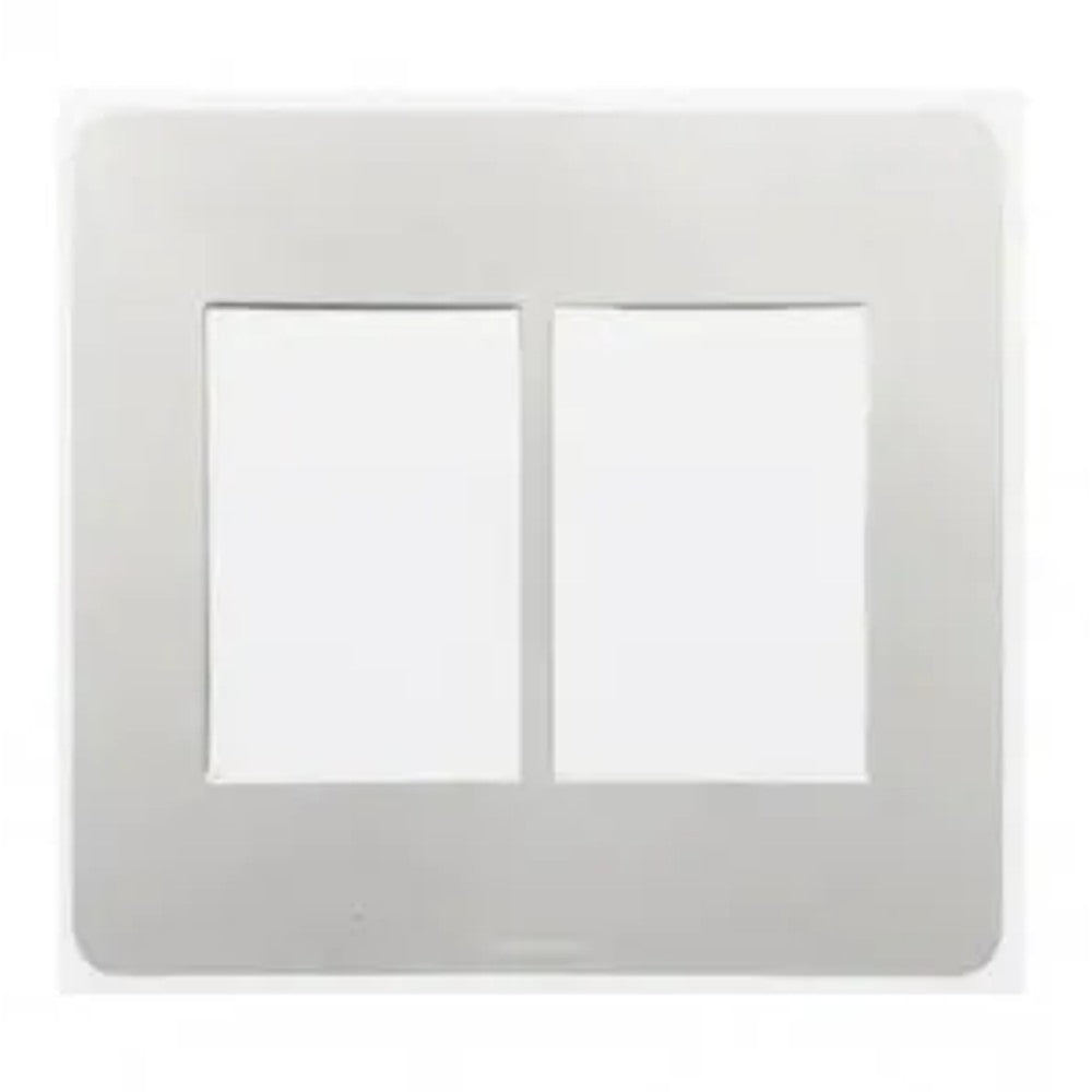 Placa 4x4 6P Alum Steel JA4826AT Matix Legrand