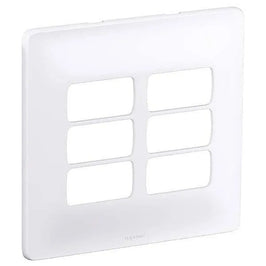Placa 4x4 6P Branco M9P6 Thesi Legrand