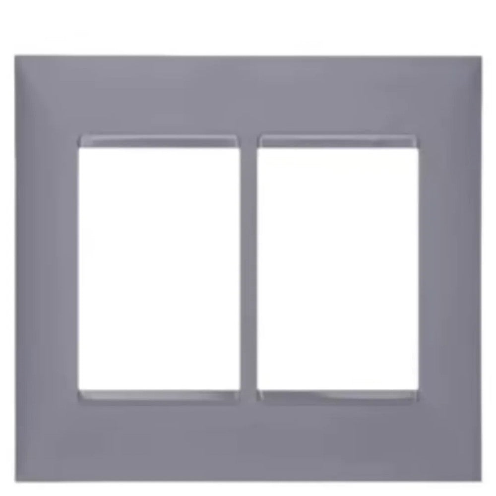 Placa 4x4 6P Cinza 618516CZ Plus+ Legrand