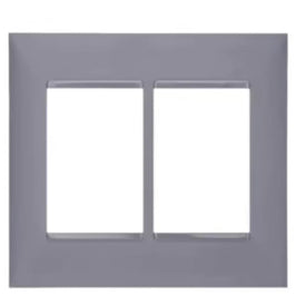 Placa 4x4 6P Cinza 618516CZ Plus+ Legrand