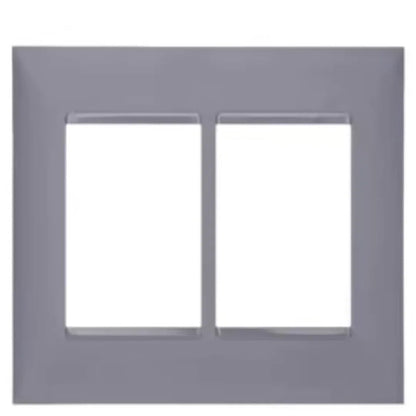 Placa 4x4 6P Cinza 618516CZ Plus+ Legrand
