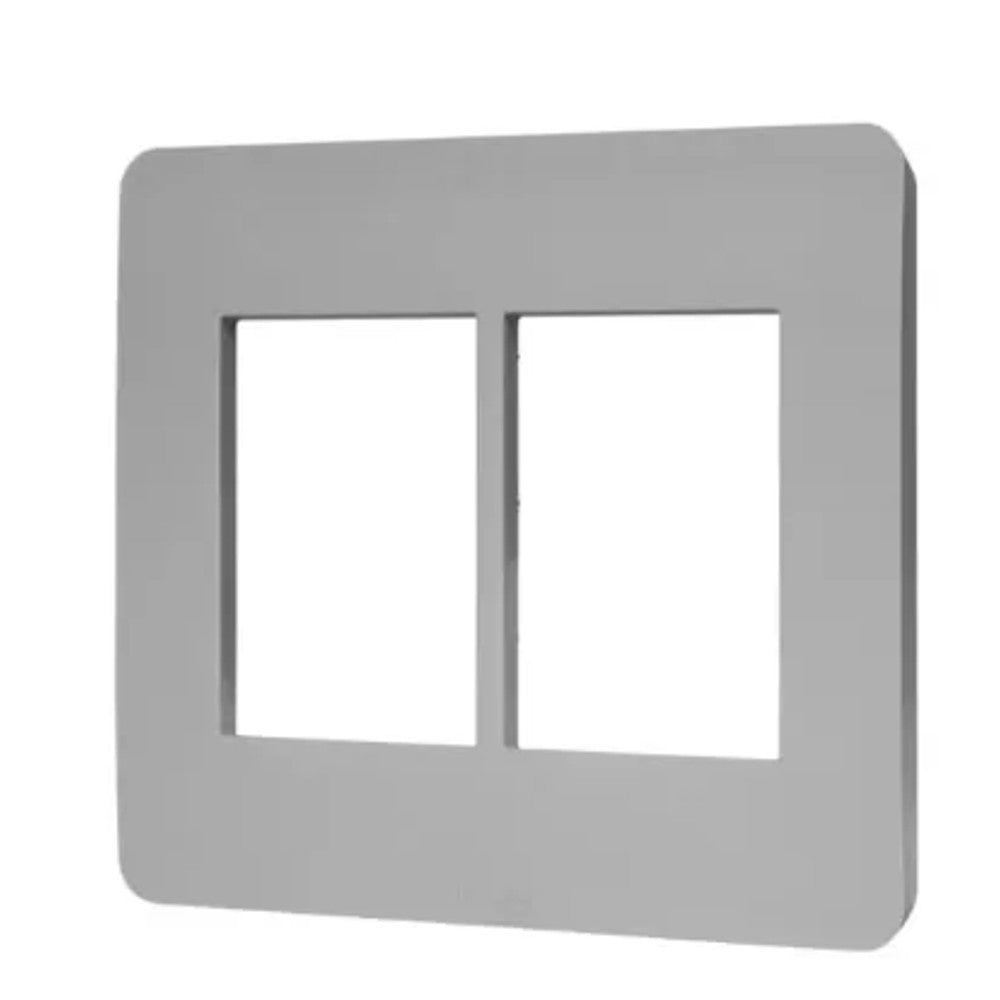 Placa 4x4 6P Cinza JA4826M6JG Matix Go Legrand
