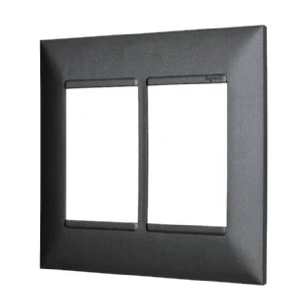 Placa 4x4 6P Preto Onix 618516PO Plus+ Legrand