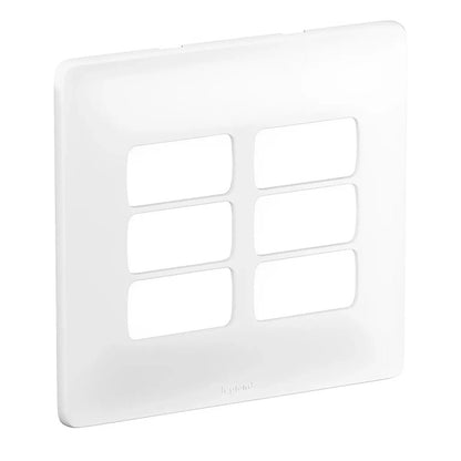 Placa 4x4 6P Sep 680177 Zeffia Legrand