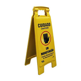 Placa de Sinalização Cavalete Em Manutenção Cuidado