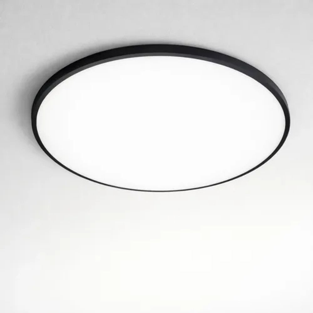 Plafon LED Hevvy Redondo 45W 3 Temperaturas 46cm Verona Preto