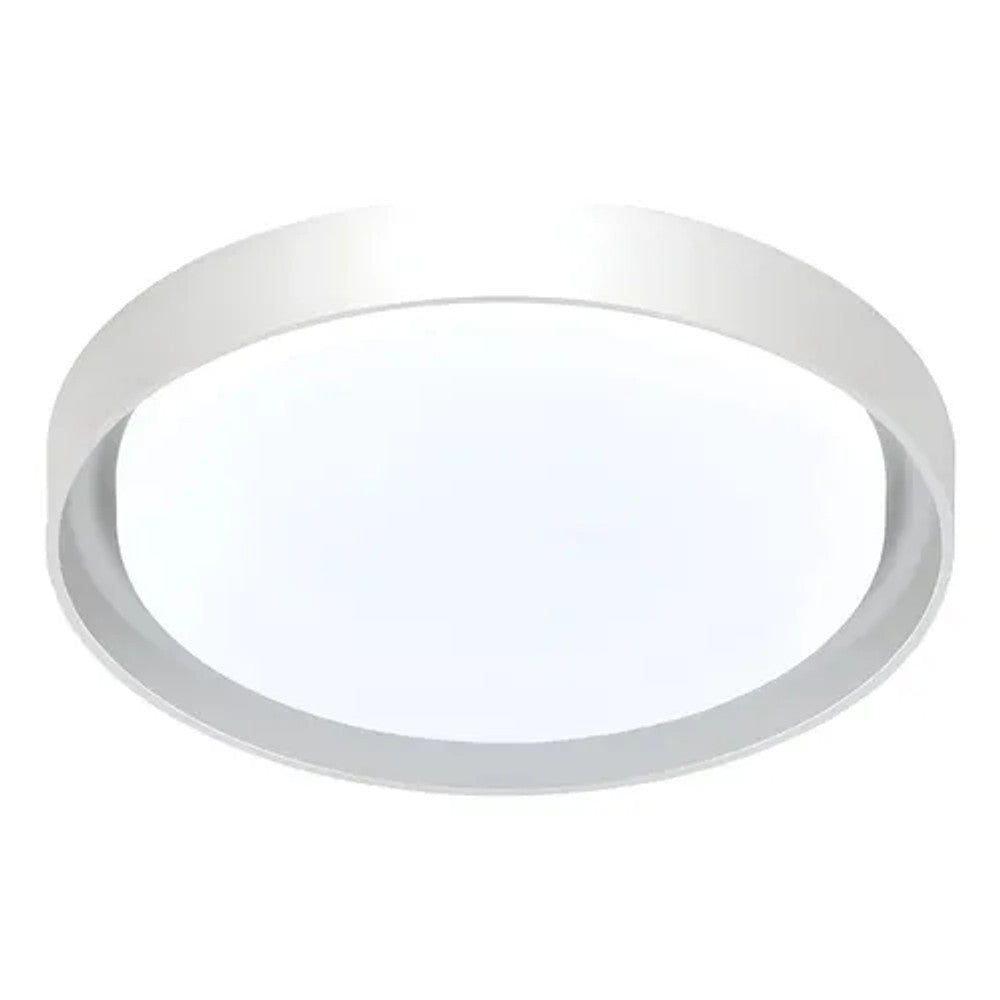 Plafon LED Hevvy Redondo 48W 3 Temperaturas 51cm Siena Branco/Branco