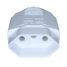 Plug Fêmea 2P 20A 180º 250V Branco 971 WEG