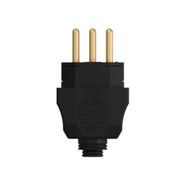 Plug Macho 2P T 20A 180º 250V Preto 611 WEG