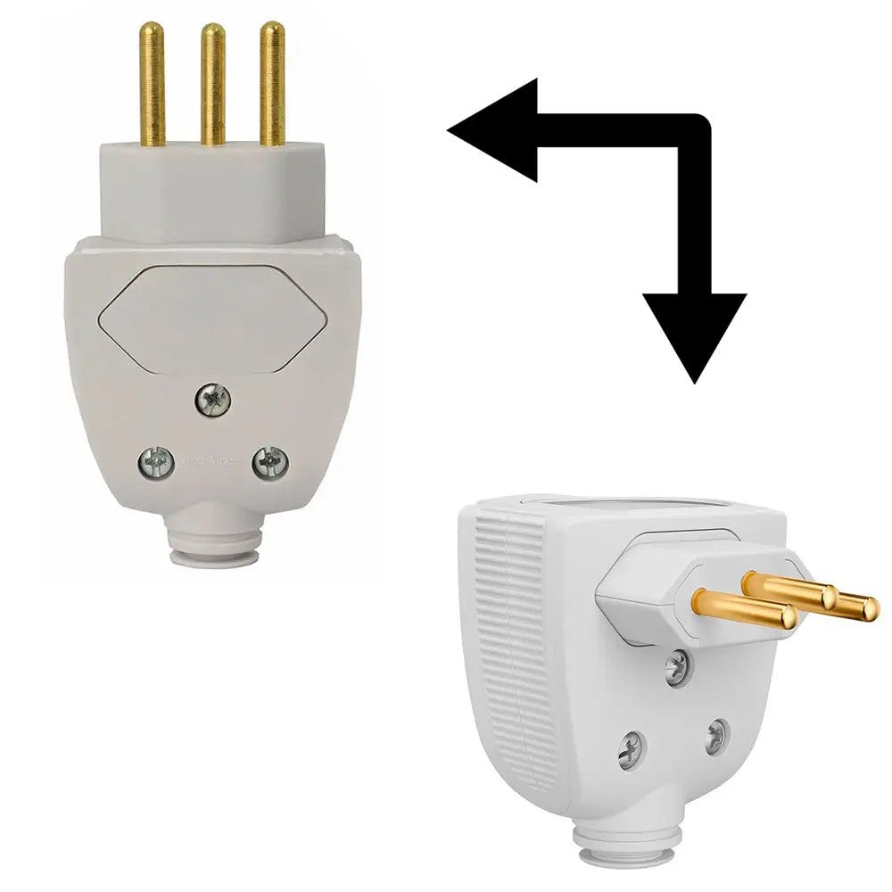 Plug Macho Referência 2P+T 20A Cinza 615873 Pial Legrand