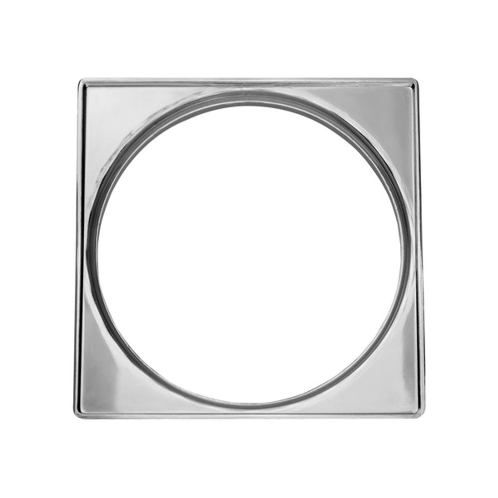 Porta Grelha Quadrado Cromado 150mm Número 60 Krona