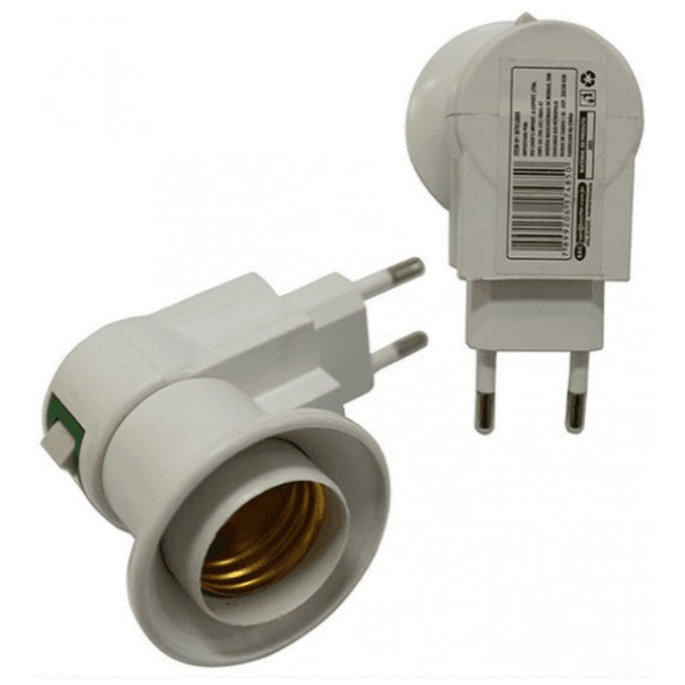 Porta-Lâmpada Com Adaptador Para Tomada