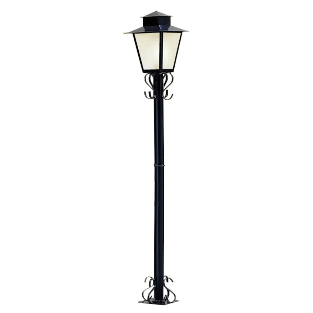 Poste Ideal Colonial Painel 18W 1,76m Preto