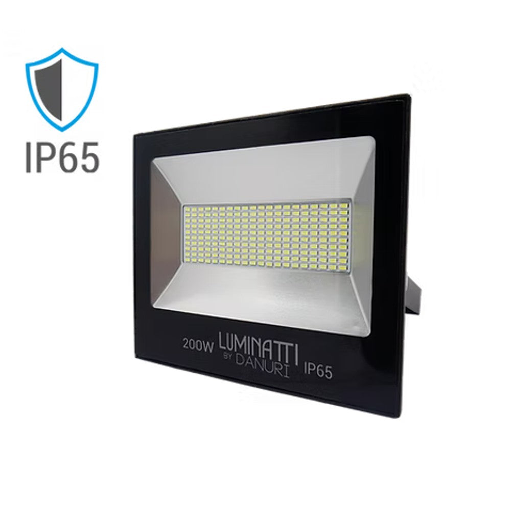 Projetor LED 100W 3000K Preto Luminatti