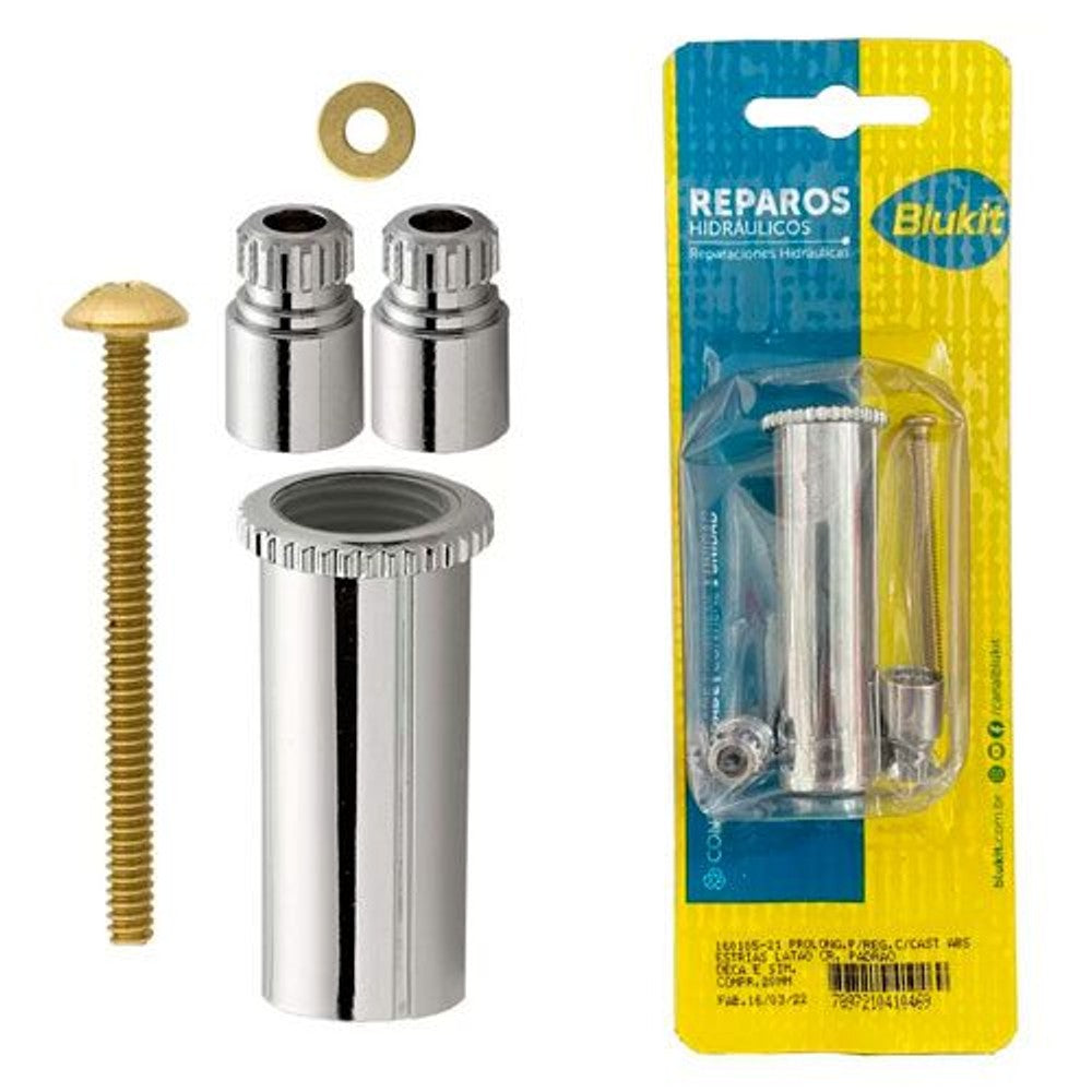 Prolongador para Registro ABS Cromado Deca 40mm Blukit