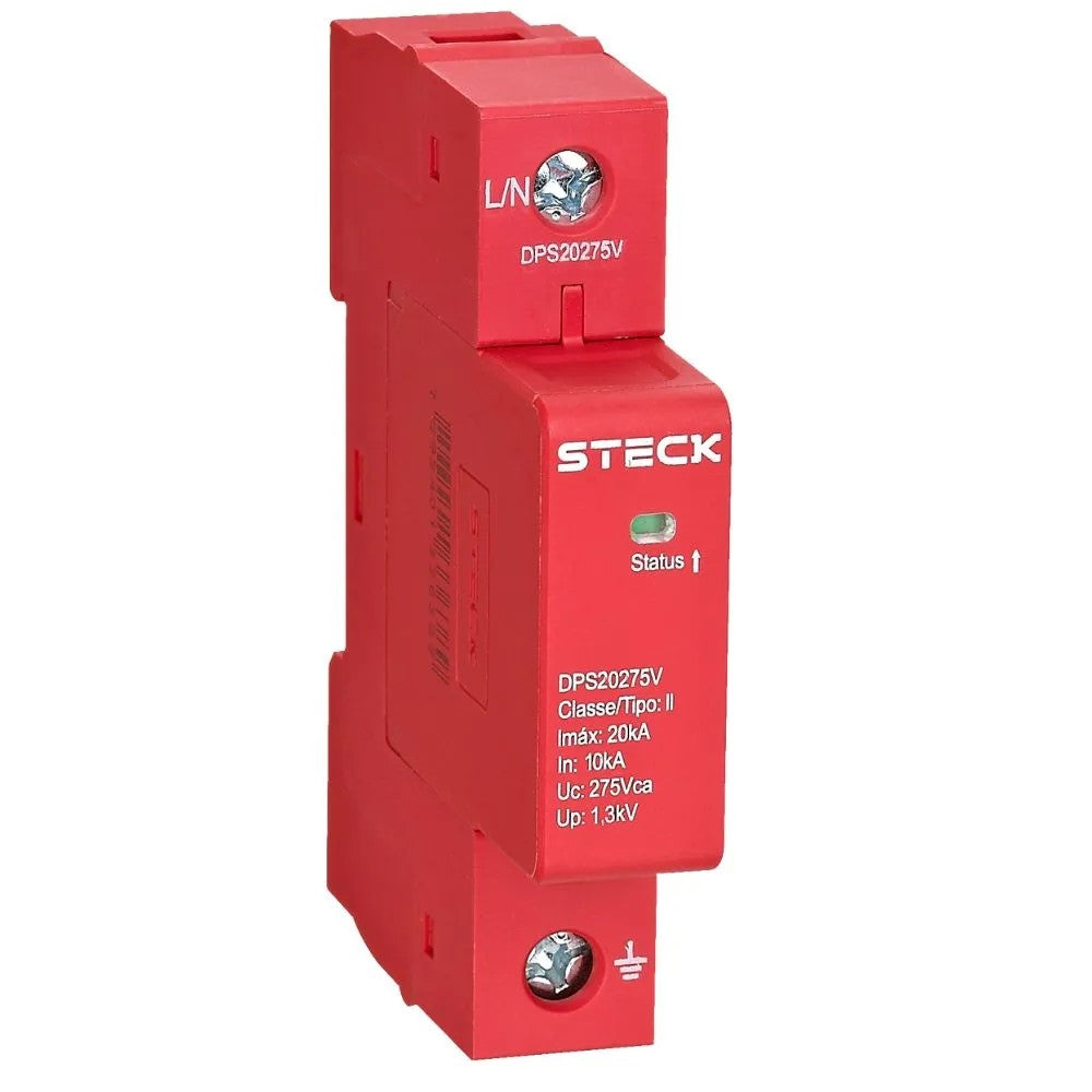 Protetor de Surto 275V 20KA Vermelho DPS Steck