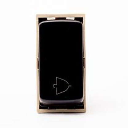 Pulsador Módulo Campainha 2A Preto 680142PT Zeffia Legrand