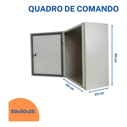 Quadro de Comando Sem Flange com Divisória 50x50x25 cm
