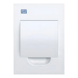 Quadro de Distribuição Embutir PVC 6 Disjuntores DIN Branco WEG