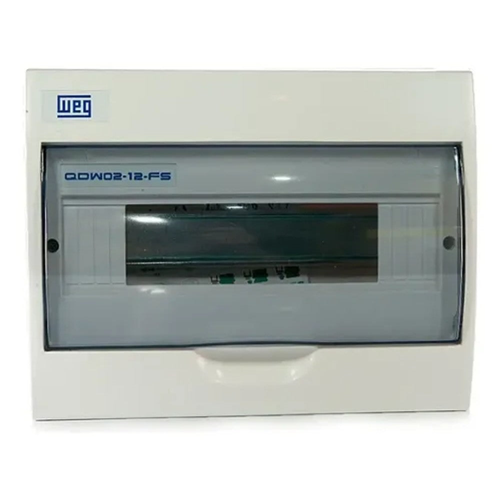 Quadro de Distribuição Externo PVC 12 Disjuntores DIN Branco WEG