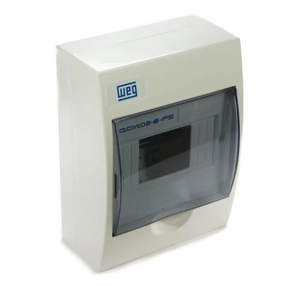 Quadro de Distribuição Externo PVC 6 Disjuntores DIN Branco WEG