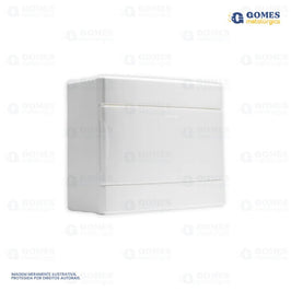 Quadro de Distribuição Externo PVC 6 a 8 Disjuntores Branco 065 Gomes