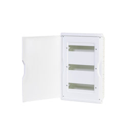 Quadro de Distribuição de Embutir PVC 18/24 Disjuntores Sem Barramento Branco Krona