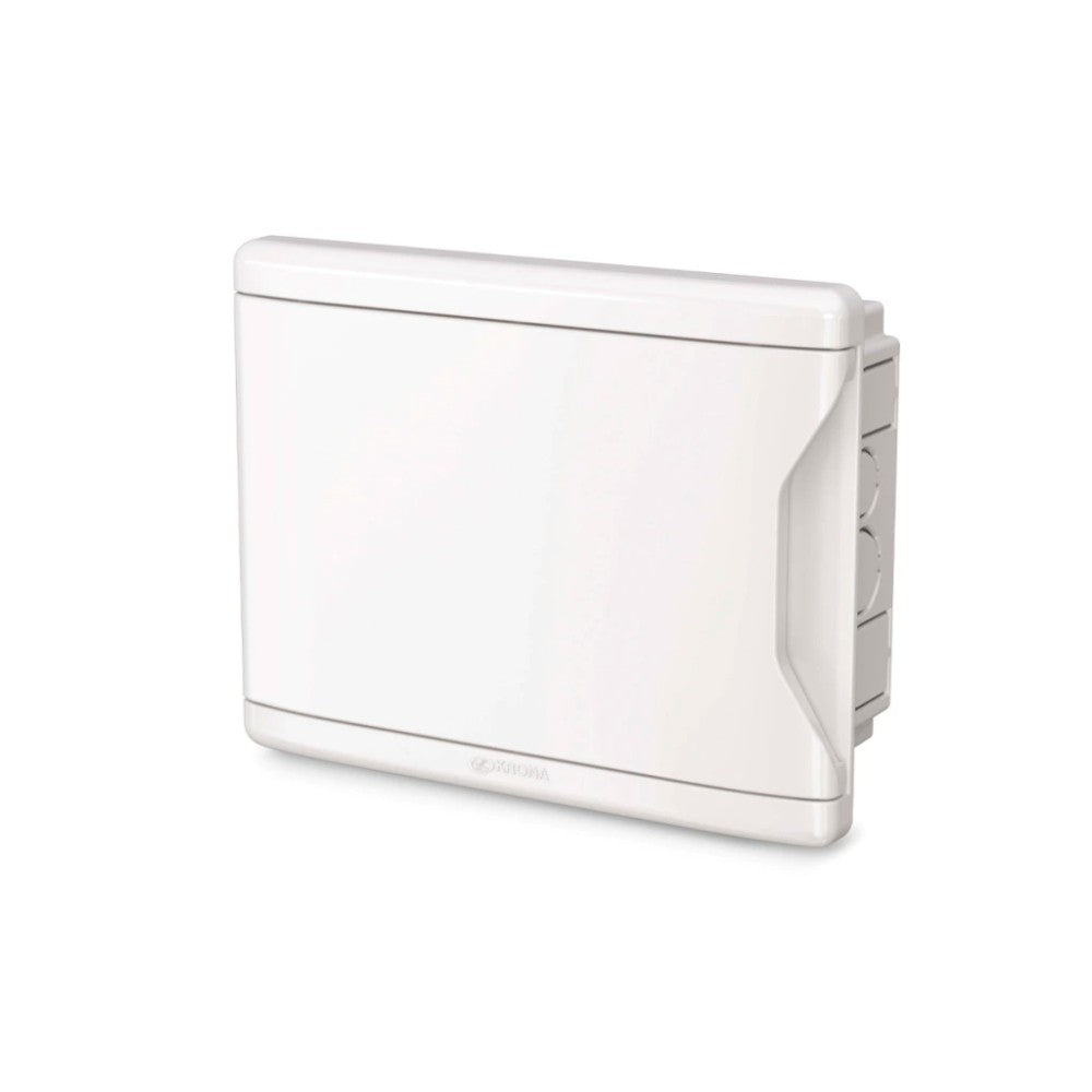 Quadro de Distribuição de Embutir PVC 3/4 Disjuntores Branco Krona