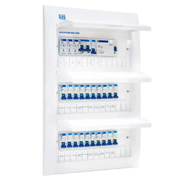 Quadro de Embutir PVC 36 Disjuntores DIN Branco WEG