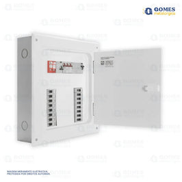 Quadro de Energia com Barramento 16 DIN QDTEV100A Gomes
