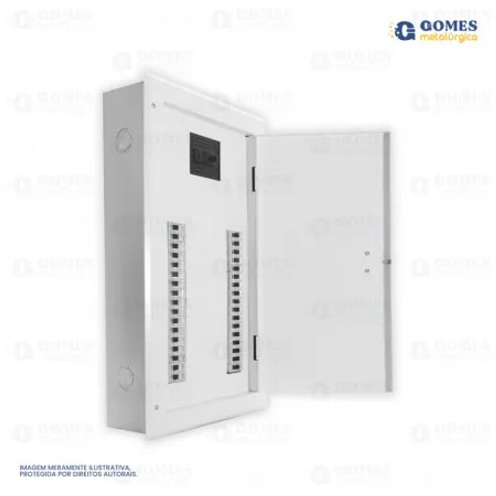 Quadro de Energia com Barramento 44 DIN QDBTEE150A Gomes