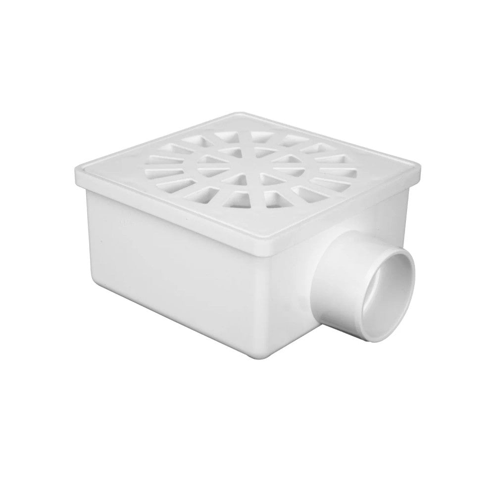 Ralo Sifonado Quadrado Branco 100x52x40 mm Número 43 Krona
