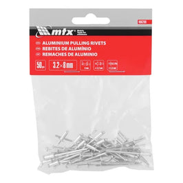 Rebite de Repuxo 3,2 x 8mm com 50 Peças Worker