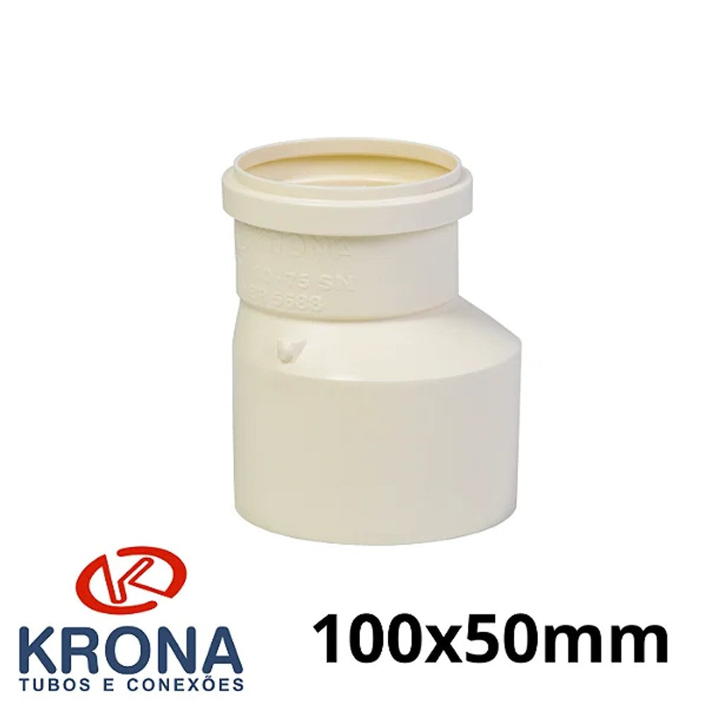 Redução Excêntrica Esgoto 100x50mm Krona