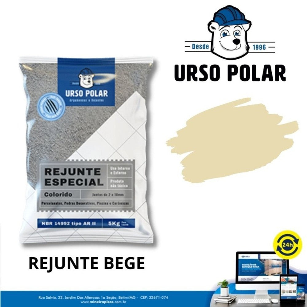 Rejunte Flex 1kg Bege Urso Polar