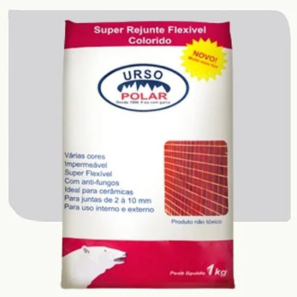 Rejunte Flex 1kg Platina Urso Polar