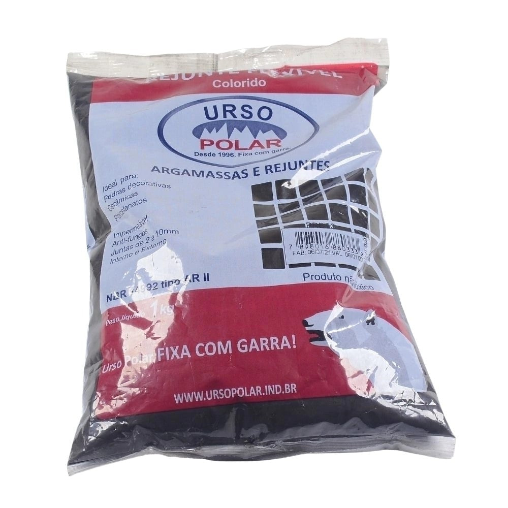 Rejunte Flex 1kg Preto Urso Polar