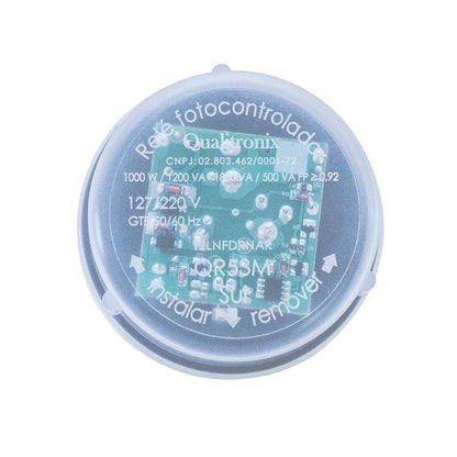 Relé Fotoelétrico Qualitronix QR53 Bivolt Base 500W/1000W
