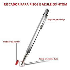 Riscador com Ponta Metal Duro 145mm 41214 HTOM