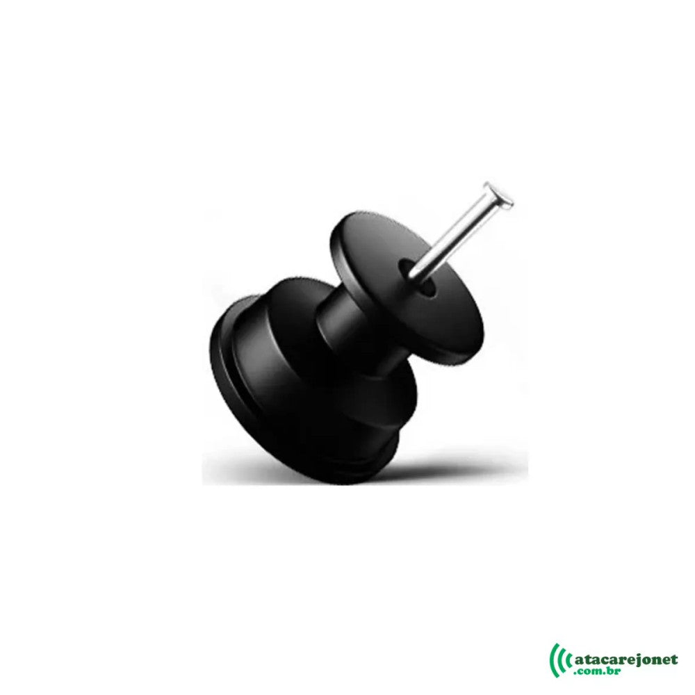 Roldana de PVC com Prego 36 x 36 mm Preta