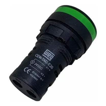 SINALEIRO LED 22MM 24V VERDE CEWSM2E26 WEG