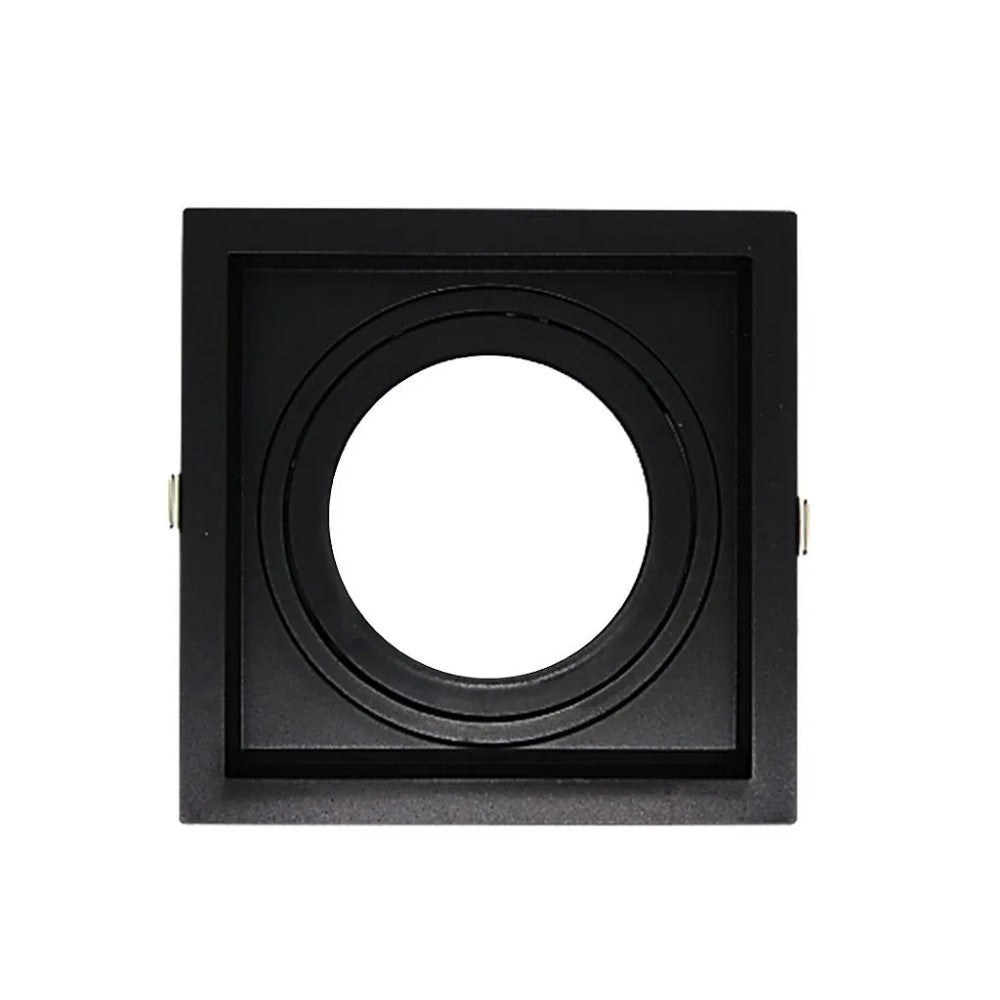 SPOT PIX EMBUTIR QUADRADO 1X MR16 RECUPERADO PRETO