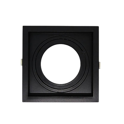 SPOT PIX EMBUTIR QUADRADO 1X MR16 RECUPERADO PRETO