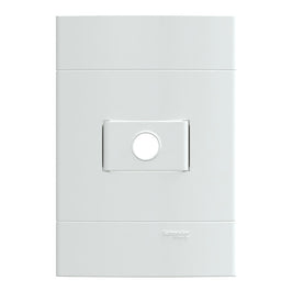 Saída de Fio com Placa Branco Brilhante 411400 Lunare UP
