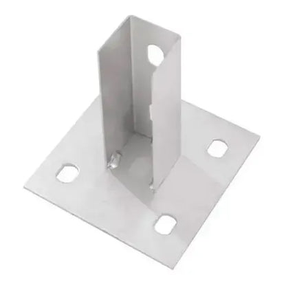 Sapata Externa Simples 4 Furos Chapa 20 para Perfil