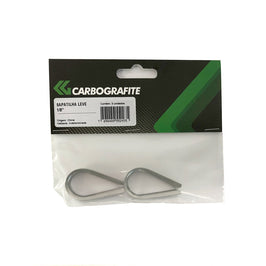 Sapatilha para Cabo de Aço Leve 3/16 Polegadas com 2 Peças Carbografite